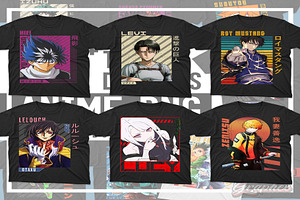 2800 Anime PNG T-shirt Designs