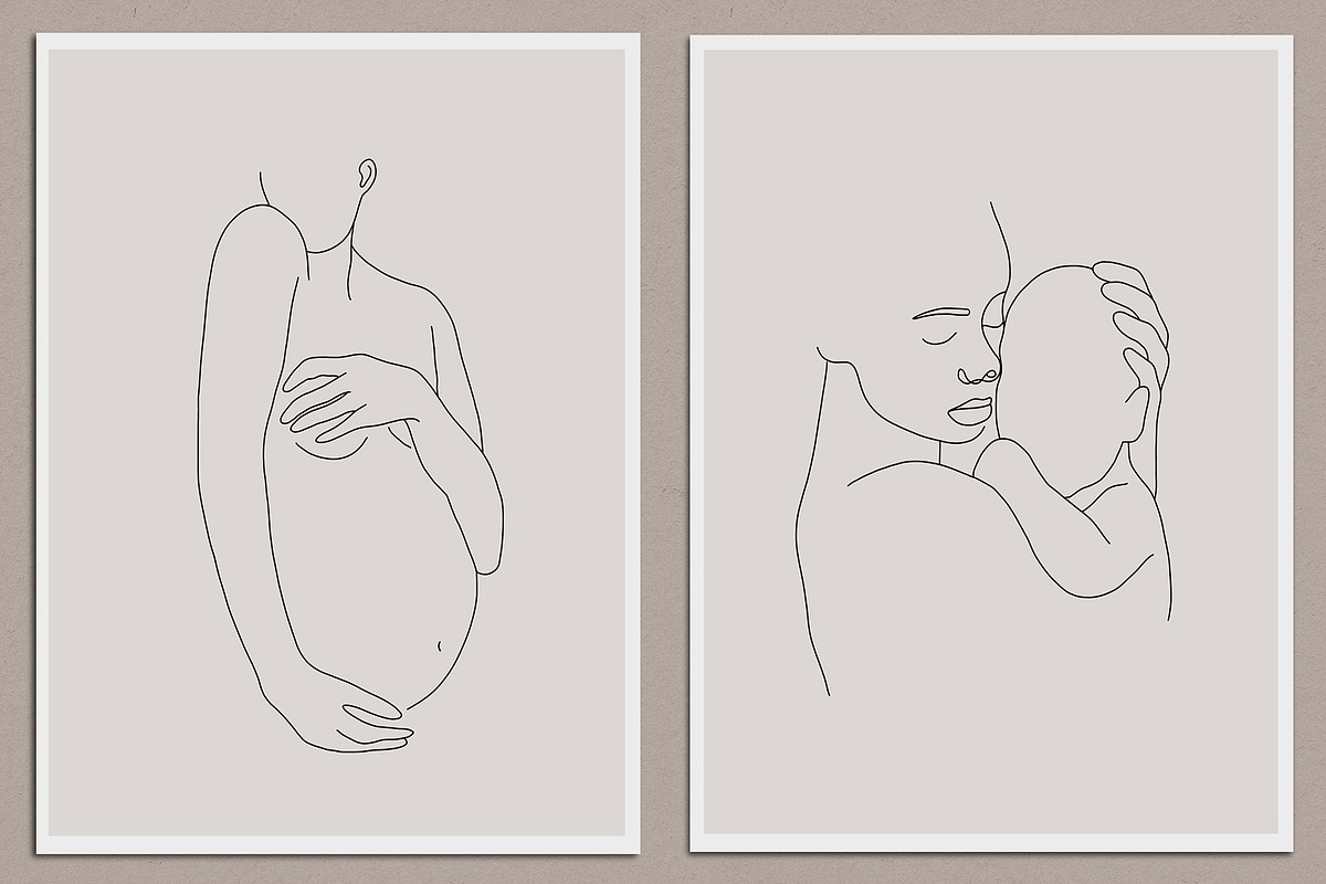 Mother’s Day Line Art, a Decorative Illustration by Miracles Everywhere (Photo 2 of 7)