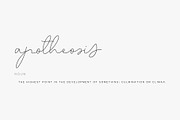 Script Font Apotheosis, a Script Font by pixelcolours (Thumbnail 15 of 15)