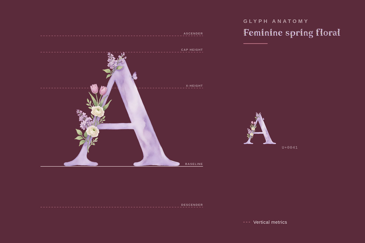 Feminine Spring Floral Display, a Sans Serif Font by Gookkis Studio (Photo 3 of 13)