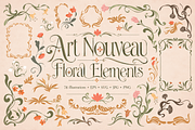 Art Nouveau Frames & Ornaments, a Decorative Illustration by Anna Studio (Thumbnail 1 of 12)