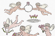 Chartreuse & Pink Wedding Clipart, an Object Illustration by Teresa Art Store (Thumbnail 5 of 7)