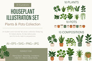 HOUSEPLANT ILLUSTRATION SET, an Object Illustration by OREHOVKA (Thumbnail 1 of 4)
