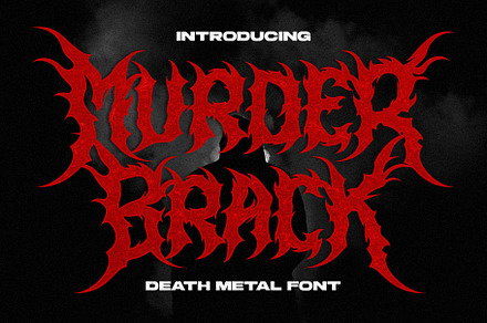 Murder Brack - Death Metal Font, a Blackletter Font by Multype Studio