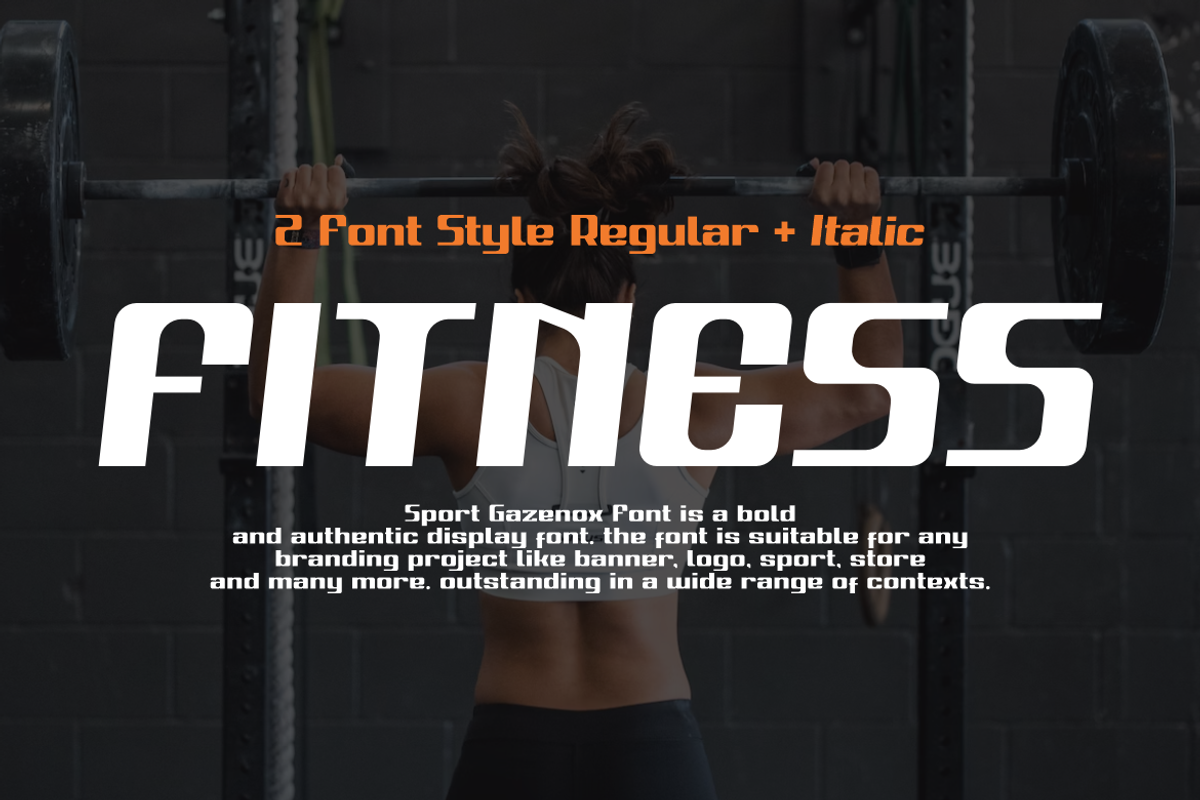 Sport Gazenox, a Sans Serif Font by QR Design Studio (Photo 4 of 11)