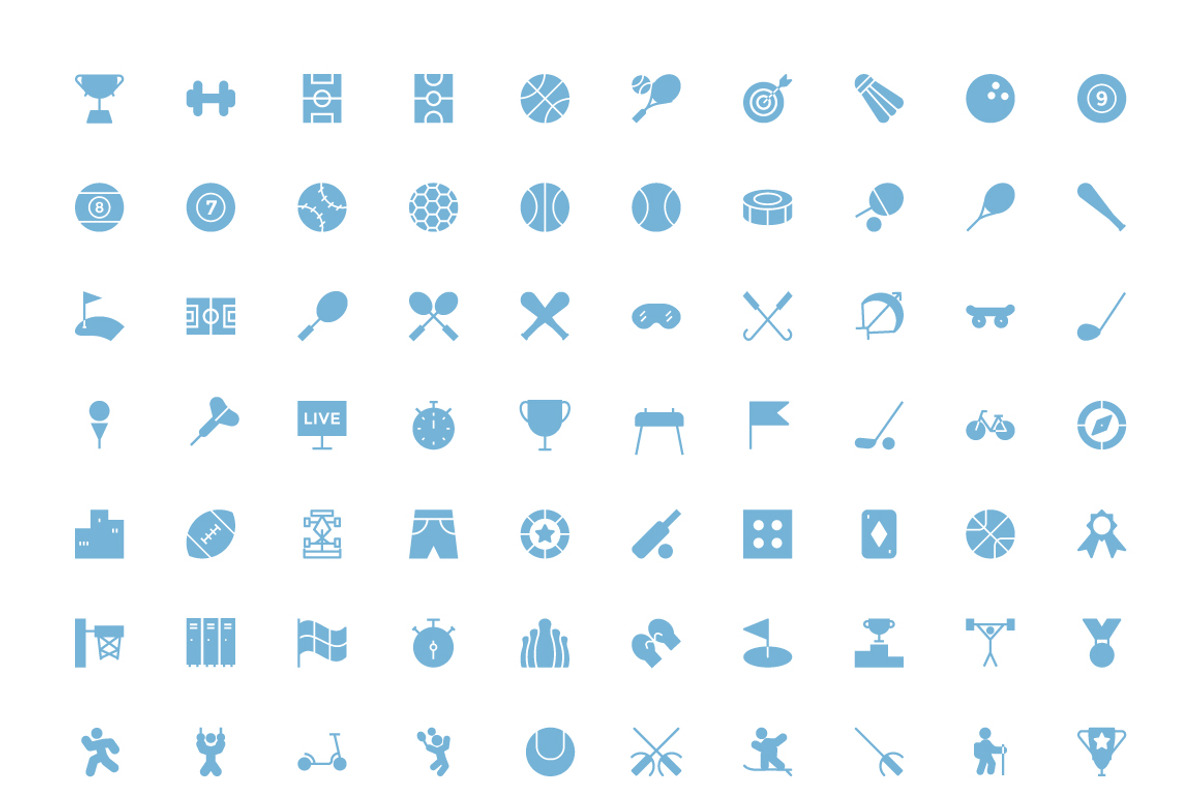 125+ Sports Vector Icons preview 3