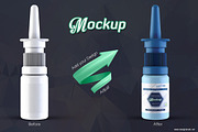 Nasal Spray Bottle Mockup, a Packaging Mockup by idesignstudio (Thumbnail 3 of 6)