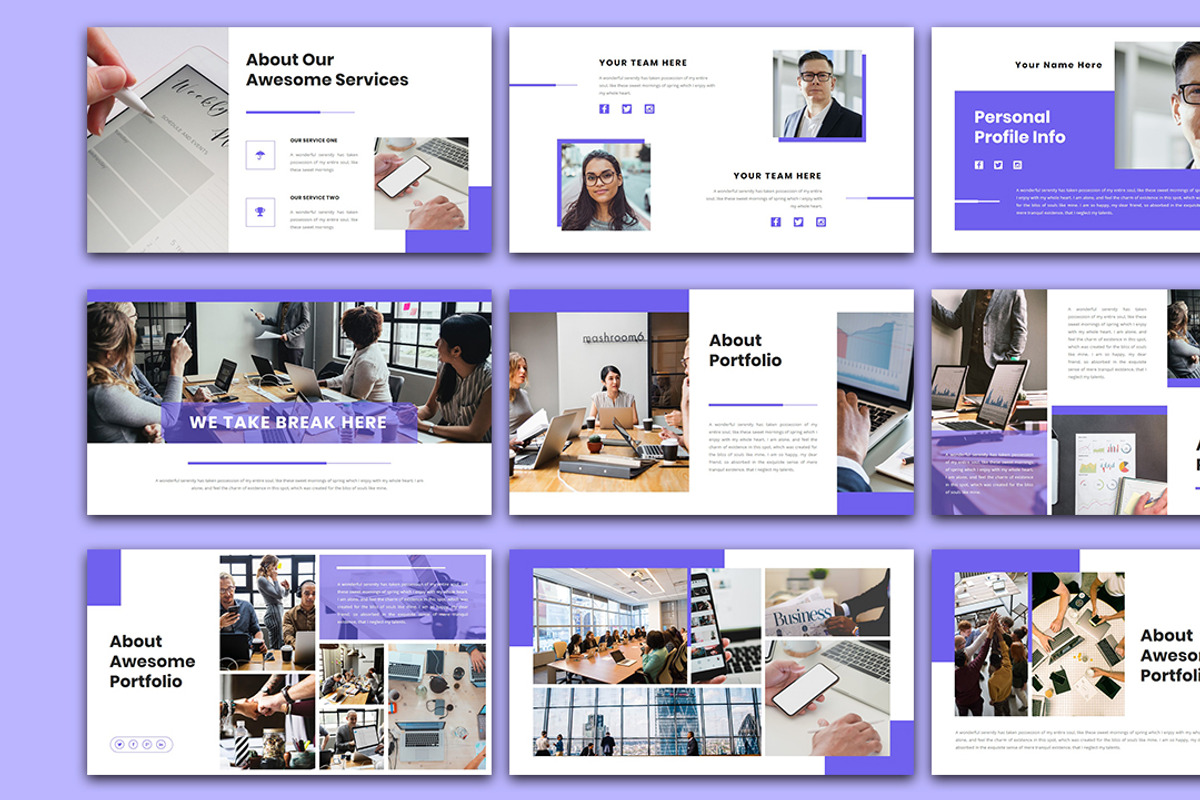 Ventura - Business PowerPoint, a Presentation Template by Raseuki (Photo 5 of 6)