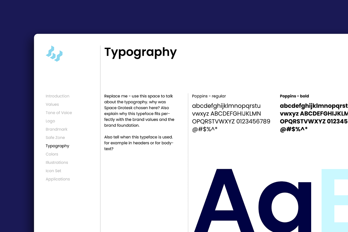Brand Guidelines Template, a Presentation Template by Typefool's Shop (Photo 6 of 8)
