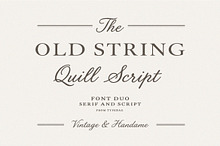 Old String - Serif & Script Font Duo