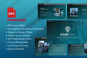 CORPLINE  Business PowerPoint, a Presentation Template by Rizki Herdian (Thumbnail 1 of 6)