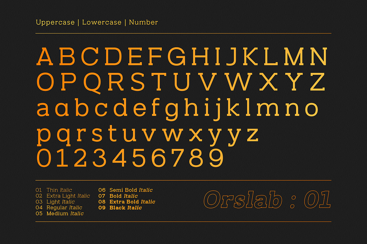 Orslab, a Slab Serif Font by OWL KING (Photo 3 of 8)