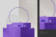 5 Podium with Transparent Background, a Background Graphic by faustudio (Thumbnail 4 of 7)