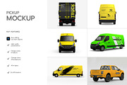 Pickup Truck & Delivery Van Mockup, an Advertising Mockup by graphypix (Thumbnail 4 of 15)