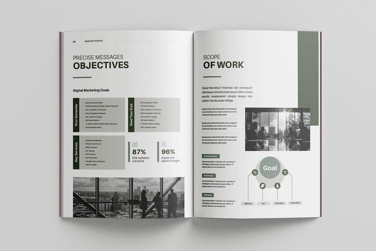 Business Proposal Template, Brochure, a Brochure Template by Niofix (Photo 3 of 6)