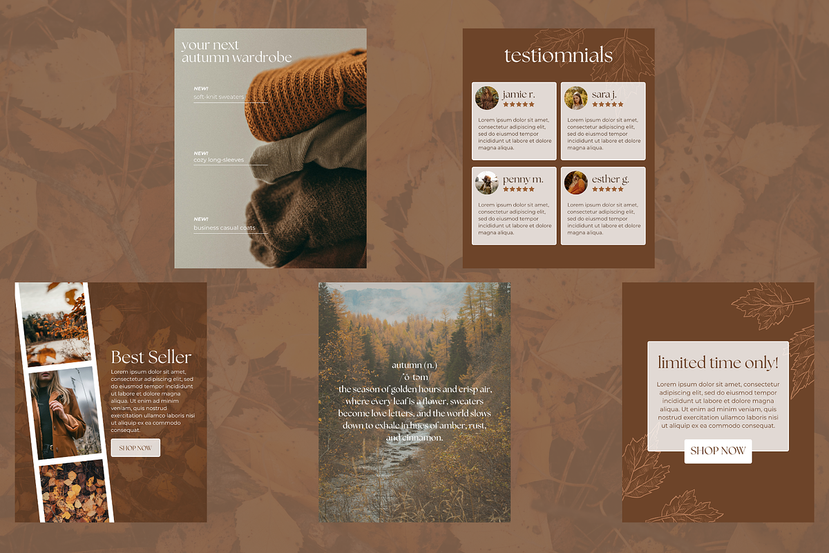 Autumn Aesthetic Instagram Posts preview 2