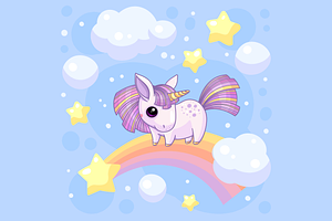 Cute Unicorns Set