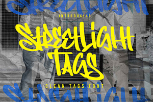 Streetlight Tags – Clean Tags Font