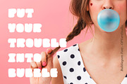 BubbleGum - Creative Display Font, a Font by OPY ArtStudio (Thumbnail 5 of 6)