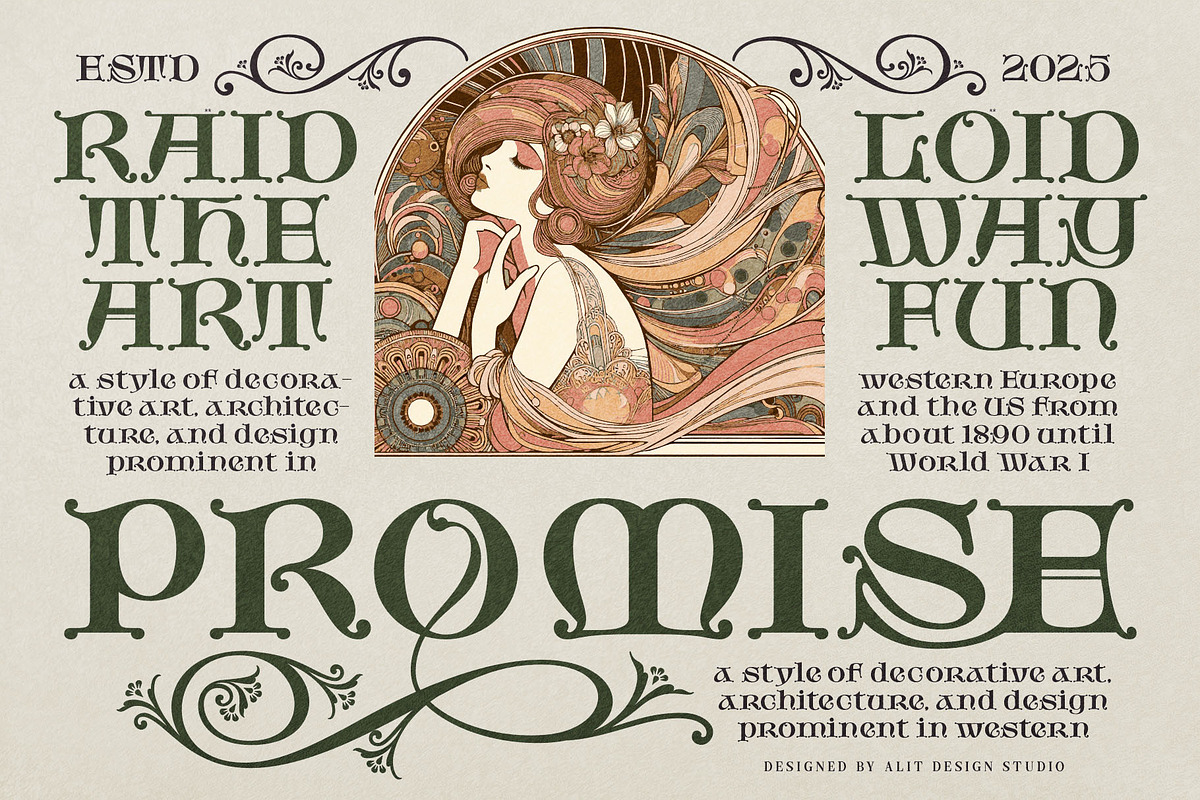 Dreams Mount Typeface, a Serif Font by alit design (Photo 6 of 21)