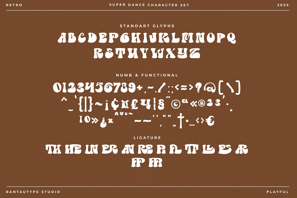 Super Dance Groovy Font, a Slab Serif Font by RantautypeStudio (Photo 14 of 15)