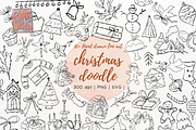 Hand-Drawn Christmas Doodle SVG PNG, a Seasonal Illustration by RimzStudio (Thumbnail 1 of 11)