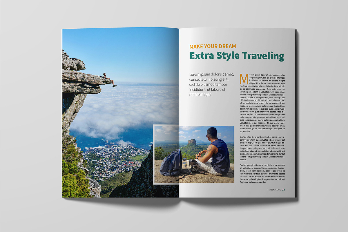 Travel Magazine Template, a Magazine Template by xtratimebd (Photo 6 of 9)