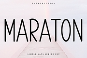 Maraton, a Sans Serif Font by InermediaSTUDIO (Thumbnail 1 of 7)