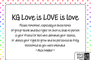 KG Love is LOVE is love, a Handwritten Font by Kimberly Geswein Fonts (Thumbnail 2 of 3)