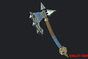 5 Fantasy Stylish Hand Axe -PBR-, an Object 3D Model by TFE Game Art (Thumbnail 15 of 16)