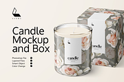 Candle Mockup and Box, a Packaging Mockup by Karma (Thumbnail 1 of 7)