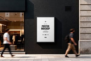 Street Poster Mockup, a Product Mockup by Design Squad