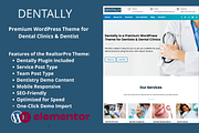 Dentally - Premium WordPress Theme, a WordPress Template by MapilitMedia Inc. (Thumbnail 1 of 3)