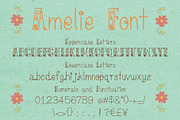 Amelie Hand Drawn Display Font, a Font by Deb M Illustrates (Thumbnail 3 of 5)