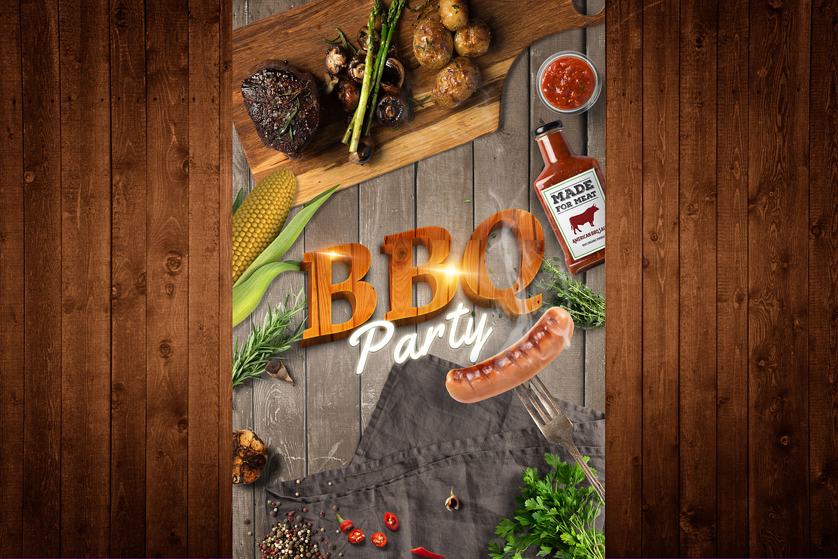 Barbecue Mockup Scene Creator, a Product Mockup by PSD Market (Photo 17 of 26)