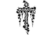 Floral Cross Silhouette, an Object Graphic by Creativeshirt (Thumbnail 9 of 20)