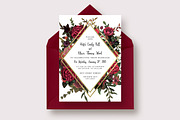 Stylish Marsala Wedding Suite, an Invitation Template by Knotted Design (Thumbnail 2 of 4)