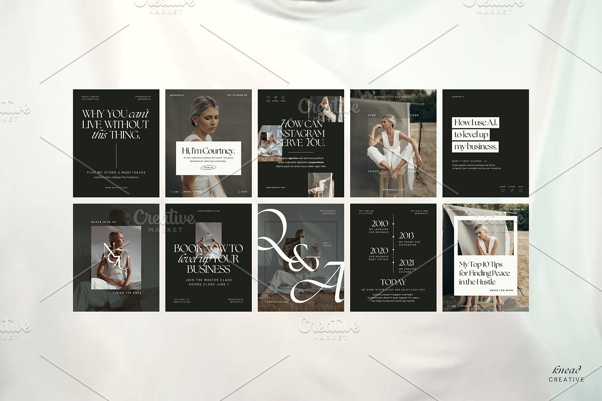Canva Content Creator Templates, a Social Media Template by Knead Creative (Photo 4 of 6)