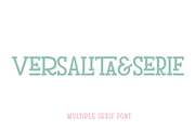Versalita&Serif - Font, a Serif Font by Franco Fuentes (Thumbnail 1 of 9)
