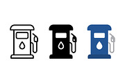 Fuel Pump Vector Icon Graphic Set, a Solid Icon by Artonix (Thumbnail 2 of 2)