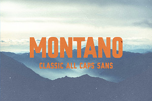 Montano – Bold All Caps Display Font