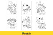 Animal Musicians Coloring Kids Set, an Animal Illustration by Peekadillie Art (Thumbnail 3 of 3)
