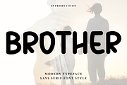 Brother, a Script Font by FreshTypeINK (Thumbnail 1 of 7)