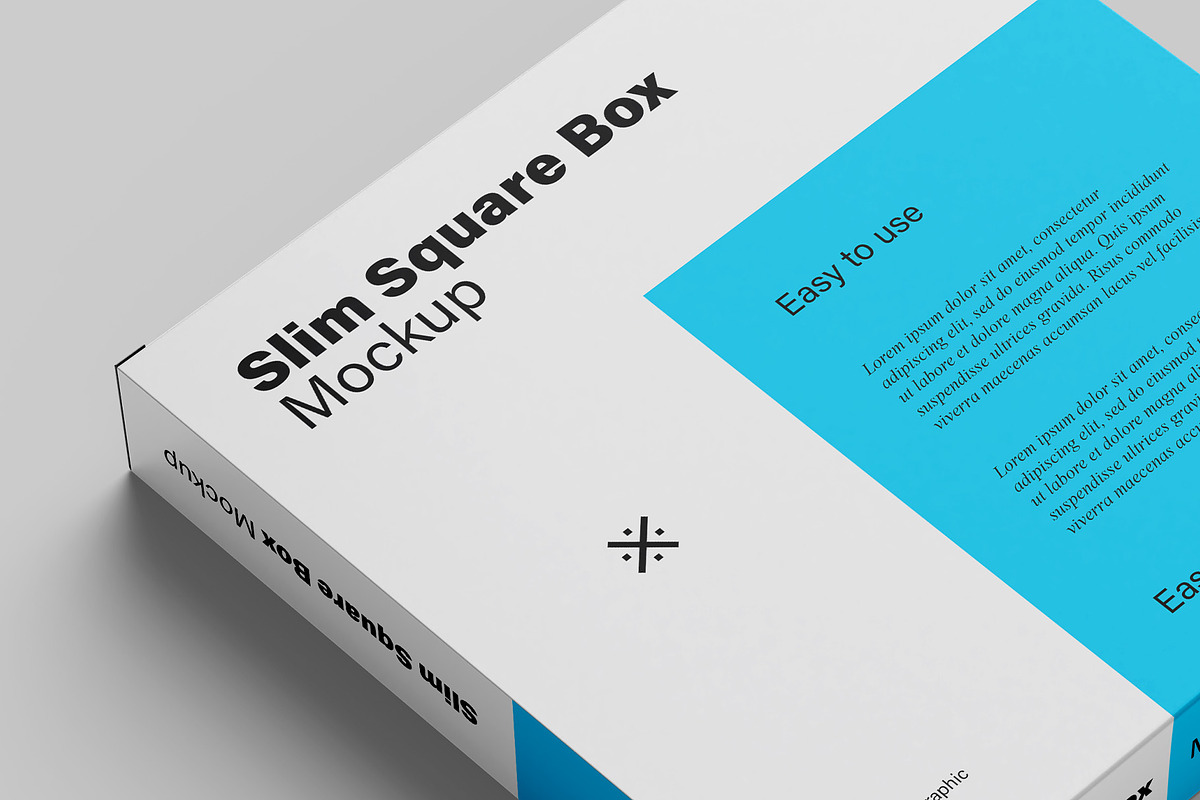 Slim Square Box Mockups - 6 views, a Mockup by Illusiongraphic (Photo 13 of 15)