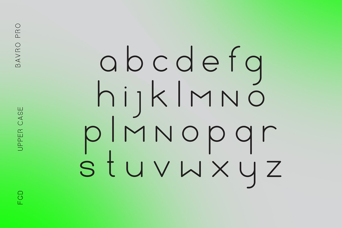 Bavro Pro Font, a Sans Serif Font by FGD Goodies for Designers (Photo 3 of 4)