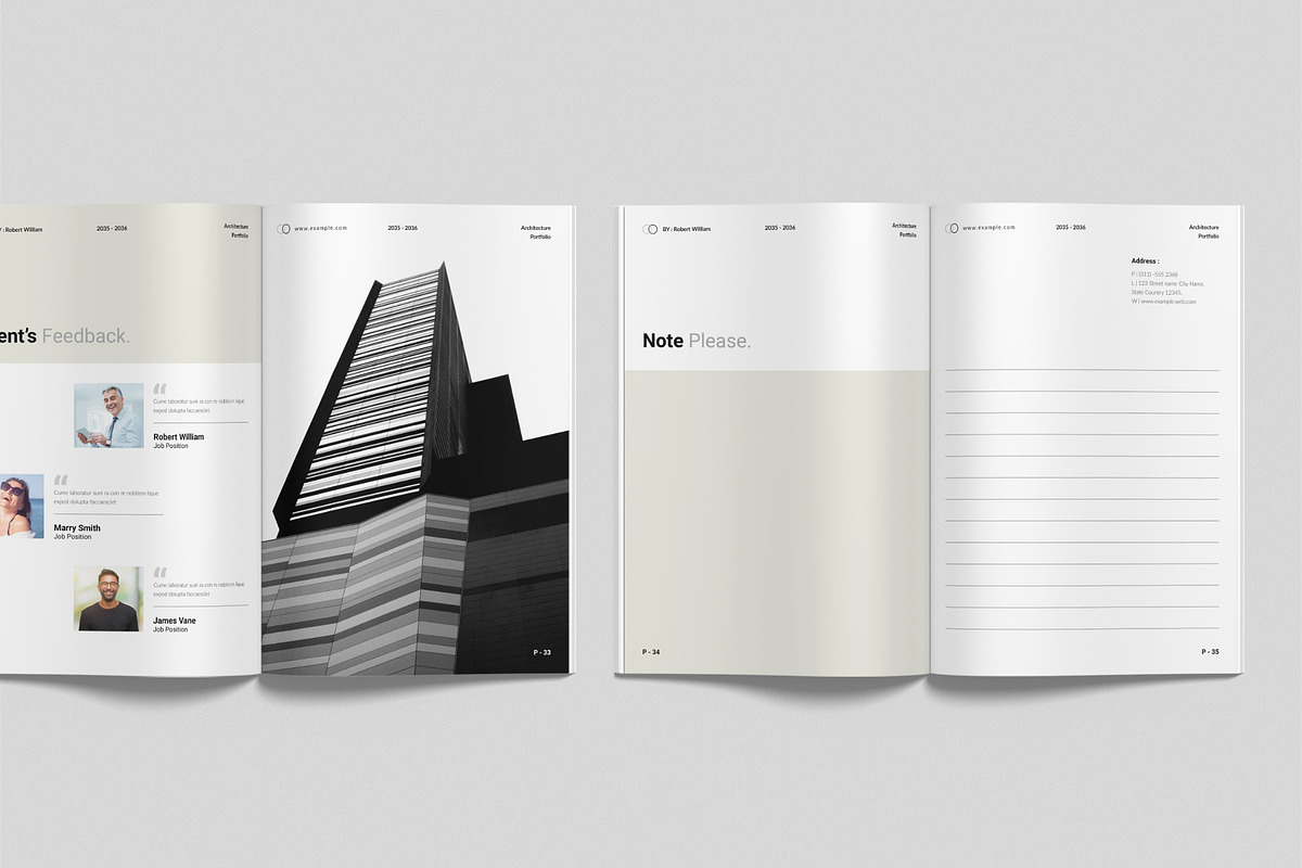 Architecture Portfolio Template, a Brochure Template by NorthPeak (Photo 13 of 16)