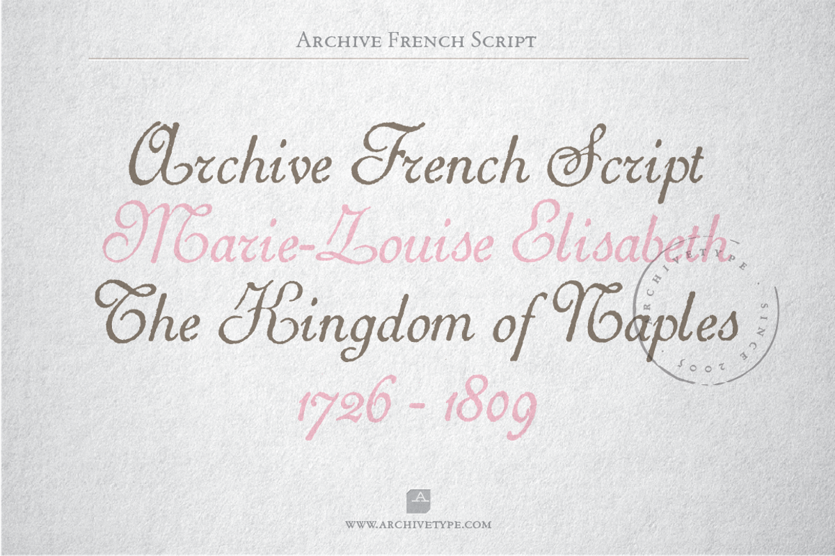 Archive French Script