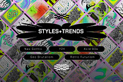 Retro Futurist Bundle 80% OFF, a Texture Graphic by angelainthefields (Thumbnail 4 of 25)