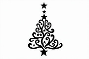Festive Swirl Xmas Tree Bundle, an Illustration by yasushie (Thumbnail 13 of 21)