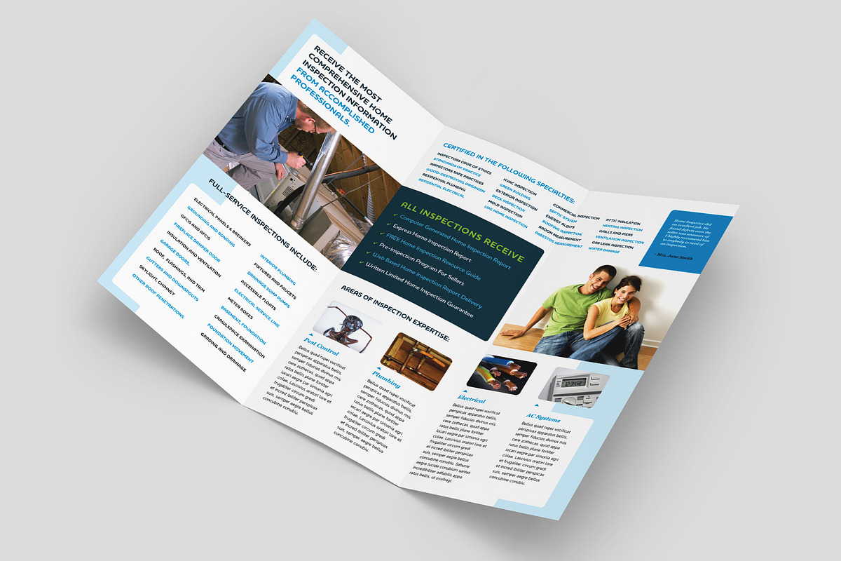 Home Inspection Brochure Template, a Brochure Template by StockLayouts (Photo 2 of 4)